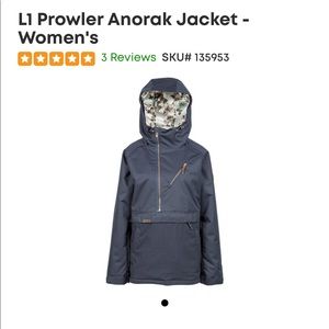 L1 PROWLER ANORAK NAVY S Burton Volcom